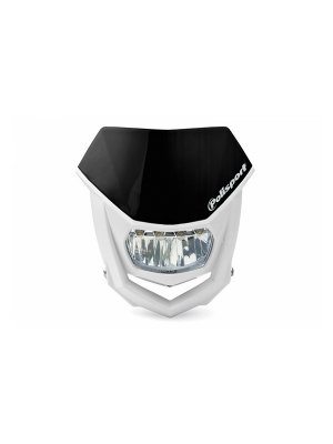 Универсална маска с LED фар Polisport Halo - Black/White